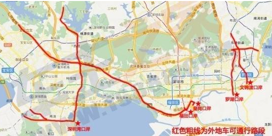 2019深圳最新限行时间和路段